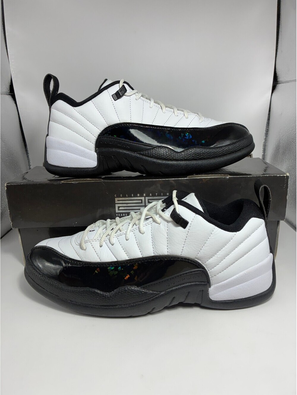 Size 8 - Jordan 12 Retro Low GC 25 Years in China White Black